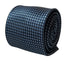 navy dark blue tie with dogtooth houndstooth design